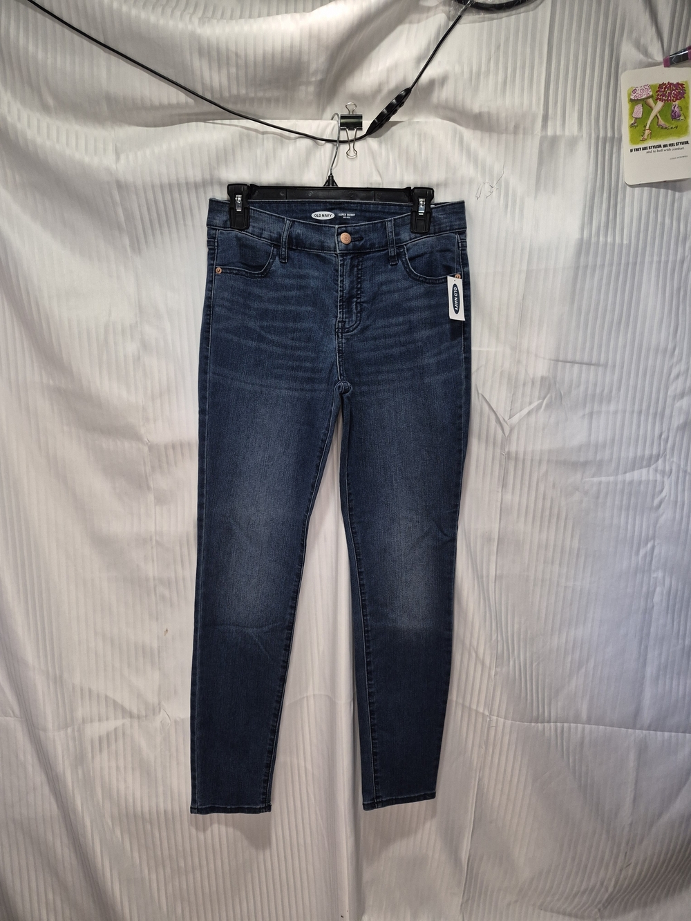 Old Navy Indigo Super Skinny Midrise Jeans Size 6 NWT